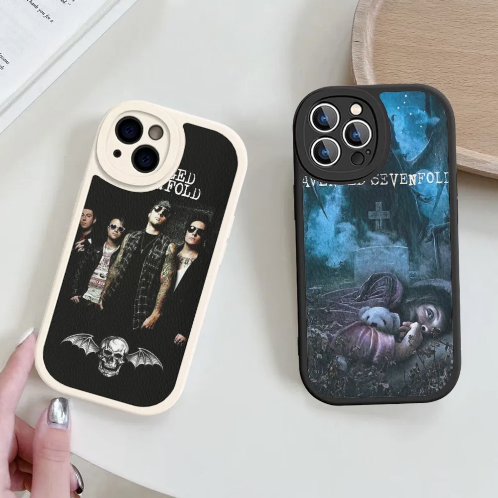 

Rock Band A-Avenged S-Sevenfold Phone Case Hard Leather For IPhone 16 15 14 13 12 Mini 11 14 Pro Max Xs X Xr 7 8 Plus Fundas