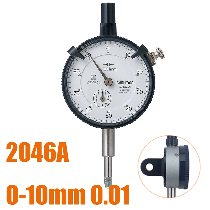 Origineel 2046 2109A meetklok AB hoge precisie 0-1mm 0-10mm 0-0.8mm 513-404 513-475 513-415 513-401E 513-444 454
