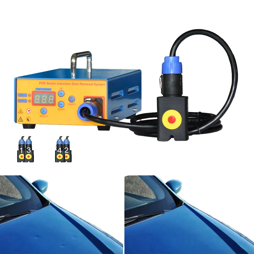 

Hotbox 1000 Вт без покраски для удаления вмятин, инструменты для ремонта автомобильных вмятин с магнитным индукционным нагревателем 110 В 220 В, алюминиевый материал