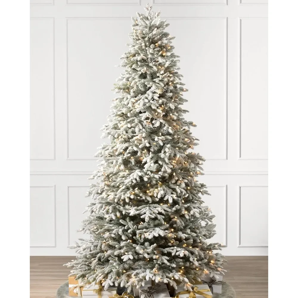 7.5ft Pre-Lit BH Frosted Fraser Fir Artificial Christmas Tree with LED Clear Lights