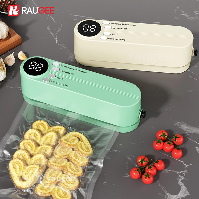 เครื่องซีลอาหารสูญญากาศ แพคเกจพลาสติก เครื่องซีลสูญญากาศ เครื่องซีลสูญญากาศแบบชาร์จ USB ห้องครัวในครัวเรือน เครื่องซีลถุงความร้อนขนาดเล็ก