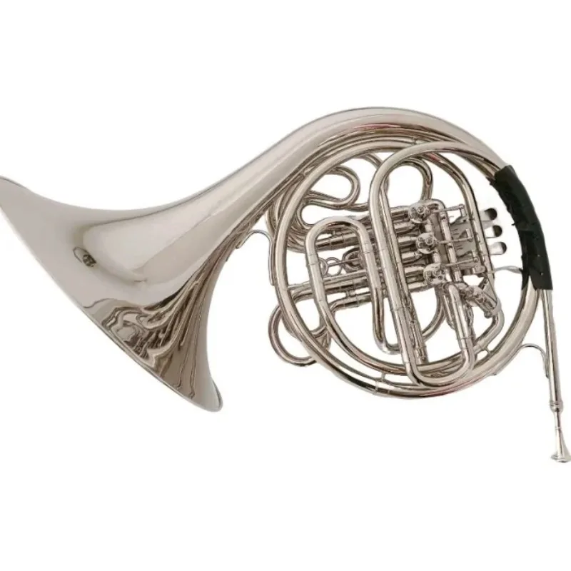 Four-key Double-row Integrated French Horn With Integrated Key Change Professional Grading Band Orchestra Church Performance