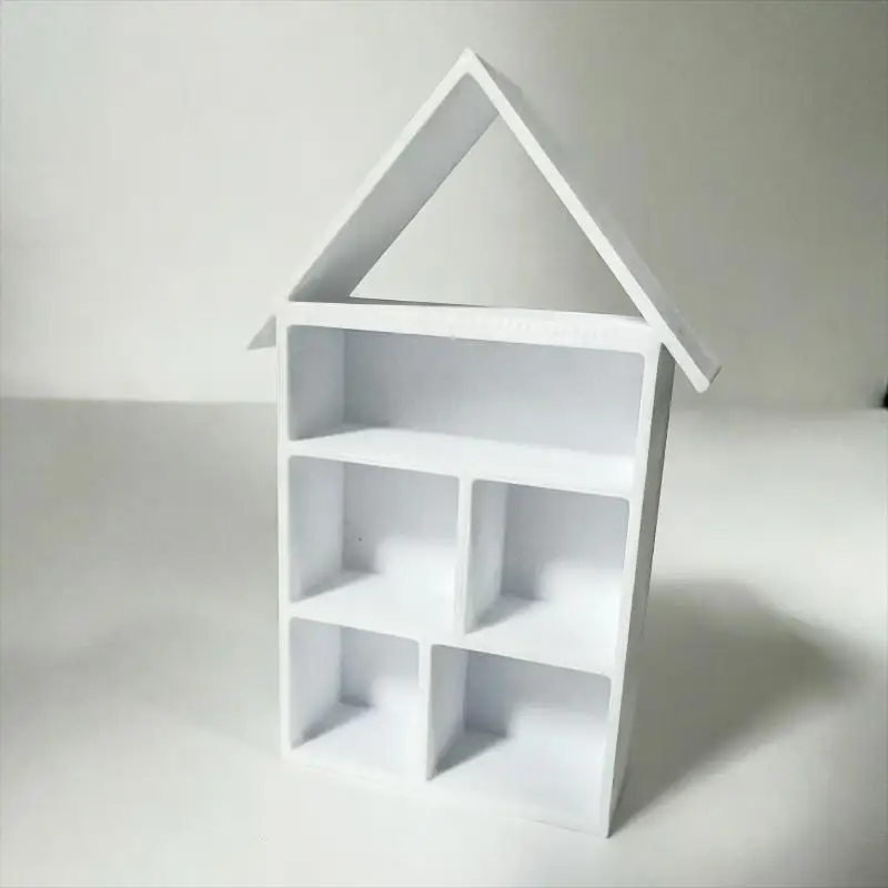 .New Sale.1pc Miniature House-Shaped Miniature Display Shelf,Multi-Purpose Tiny Bookshelf for Mini House Furniture Accessories