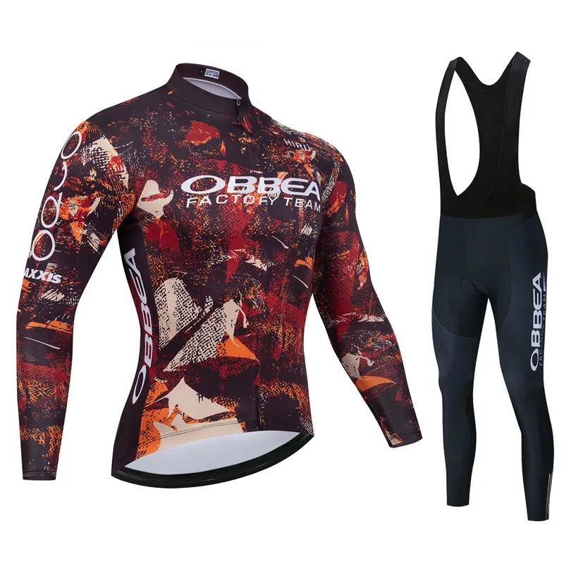 

Hiru New Team Breathable Long Sleeve Men Cycling Jersey Set MTB Bike Clothing Autumn Bicycle Clothes Maillot Ropa Ciclismo