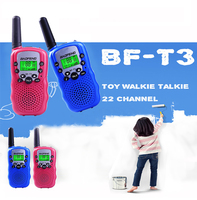 2pcs Baofeng BF-T3 Mini Walkie Talkie Amateur Radio UHF 462-467MHz 22 Channels Handheld T3 Wireless Two Way Radio For KidsToy