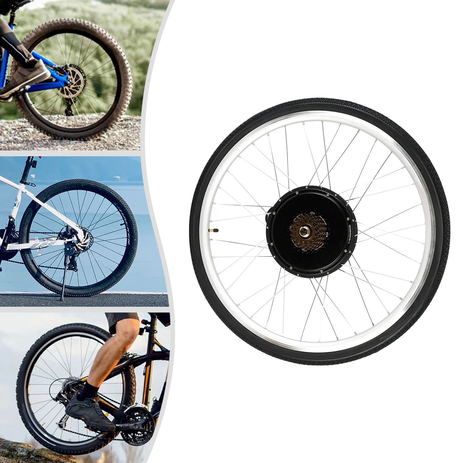 28-calowy zestaw do konwersji roweru elektrycznego 48 V 1000 W Zestaw do konwersji tylnego koła Ebike Zestaw do konwersji roweru elektrycznego z silnikiem