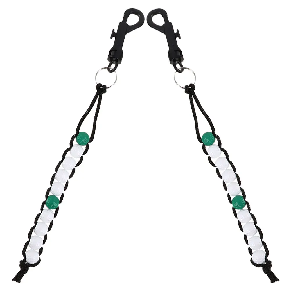 

Golf Scorer Key Chain Counter Bead Counting Tool Tracker Ball Beads Accessories Wrist