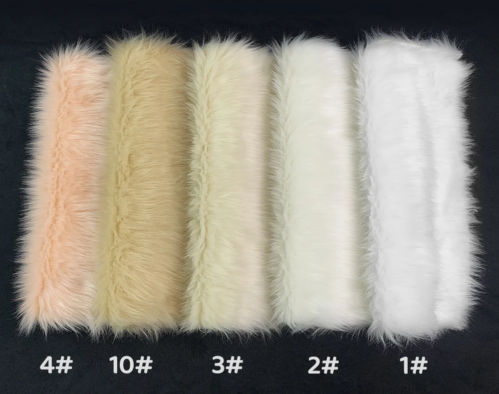 Fur Imitate Fabric 30x50cm Polyester Fiber Medium Thickness Woven Technics 2.5cm Long Fur Fabric Cosplay Fursuit Fur Material