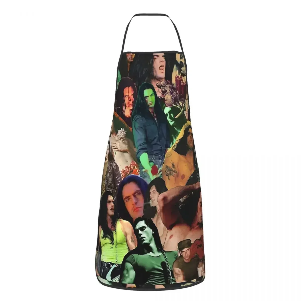 Type O Negative Peter Steele Dark Goth Collage Edit II Aprons Chef Cooking Baking Tablier Bib Pinafore for Women Men Painting