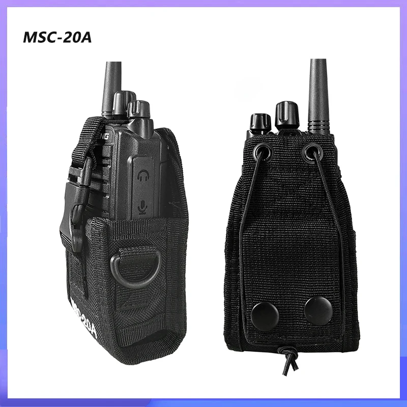 Baofeng Walperforated Talkie Nylon Radio Case UV-5RH Quansheng UV-K6 DulBag Poudres Extérieures Poche Pour UV-K5 UV-18 Radios Bidirectionnelles