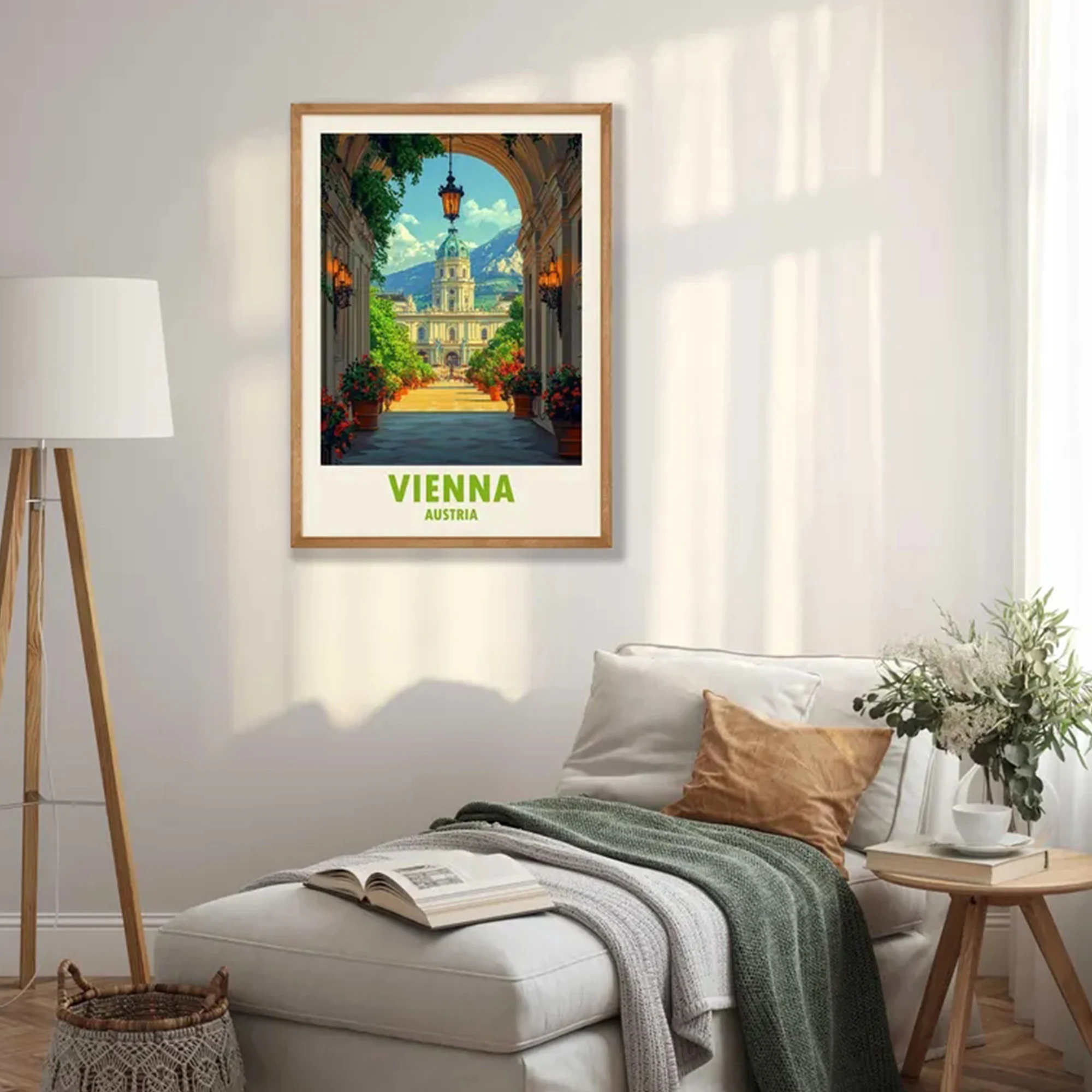 Modern Vienna Austria Travel Wall Art Print Canvas Painting Poster Picture For Living Room,Bedroom Home Decor