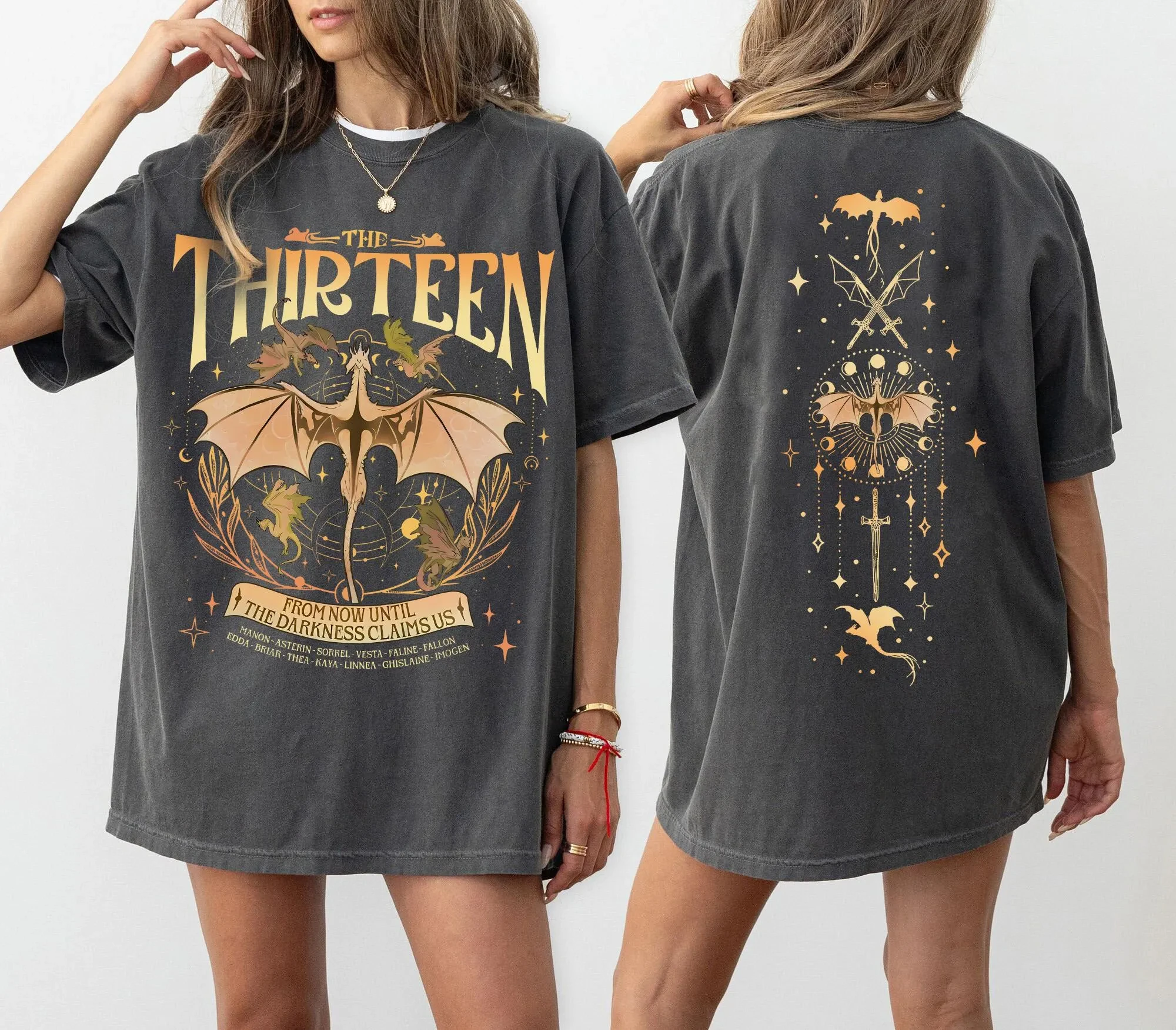 The Third Throne of Glass Bedrucktes T-Shirt Frühling/Sommer Damen Neues Retro-Trend-Top Neutrales Kurzarm-T-Shirt Bequemes T-Shirt