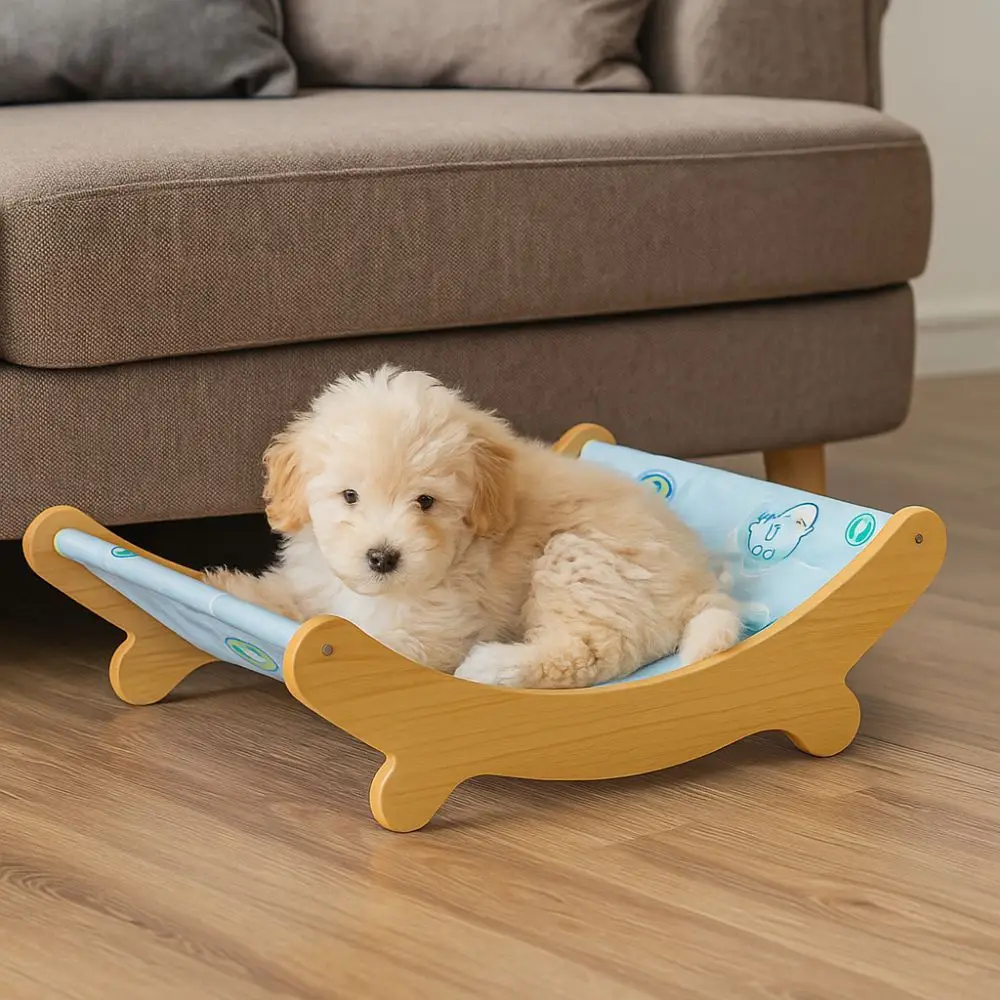 

Pet Supplies Breathable Pet Rocking Chair Detachable Arc Shape Cat Sofa Bed Washable Pet Cooling Mat Nest Balcony