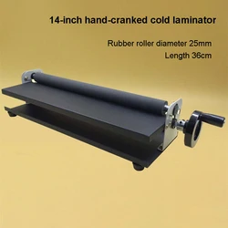 360MM A3 Manual Cold laminating machine 14 inches PVC Photo Cold Laminator Hand-cranked Peritoneal Machine