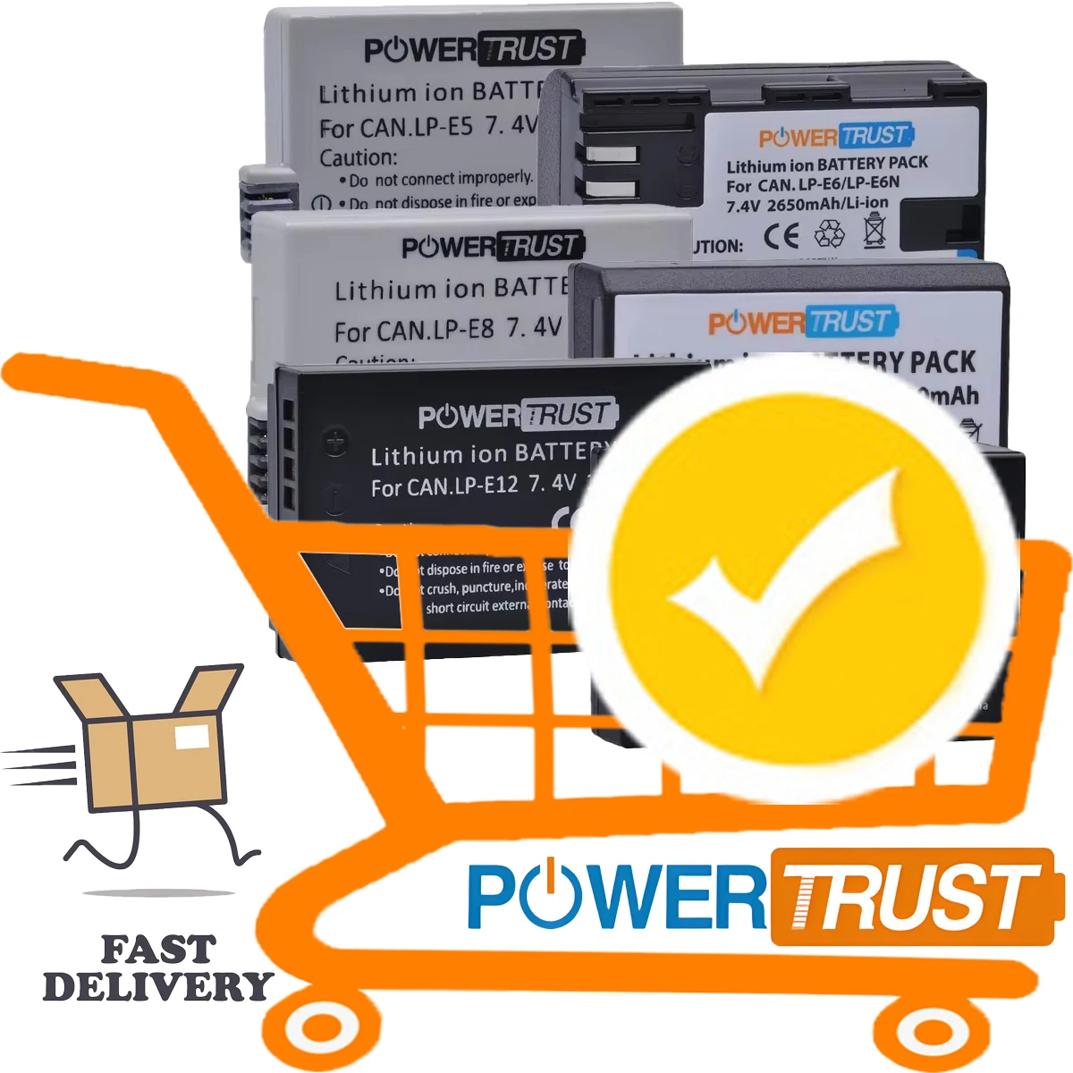 Replacement Battery for Canon LP-E5 LP-E6 LP-E6N LP-E8 LP-E10 LP-E12 LP-E17 Digital Camera Battery