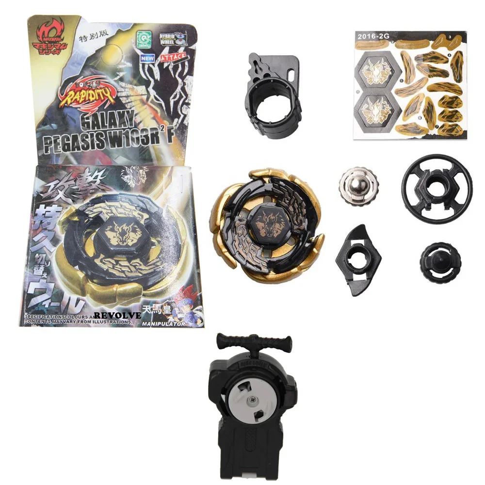B-X TOUPIE BURST BEYBLADE dranzer v2 gold galaxy pegasis w103r2f  embalaje simple + lanzador bidireccional