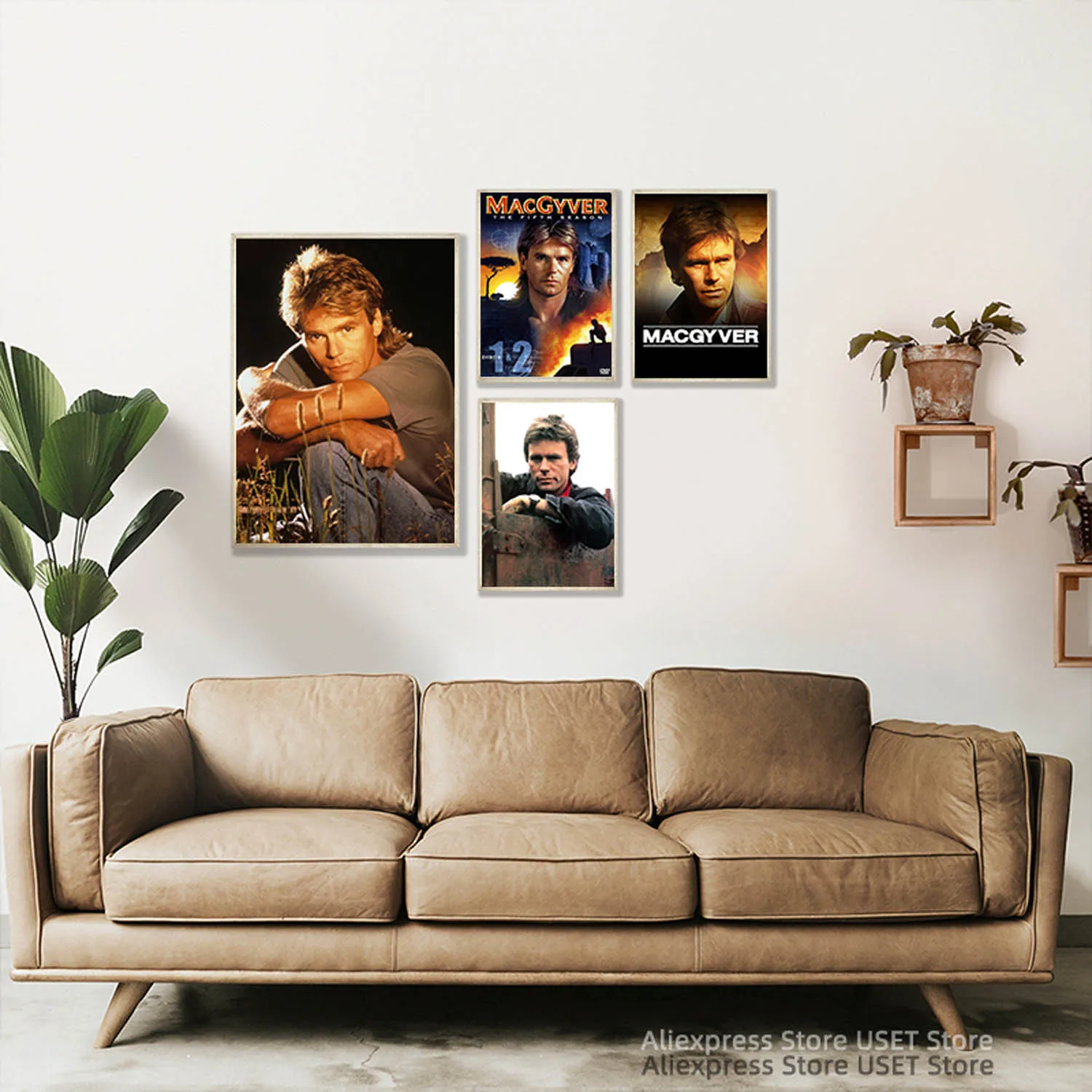 MacGyver 1985 TV series , Movie Tv Play Serial Canvas Posters and Prints Canvases Painting Home Decoration