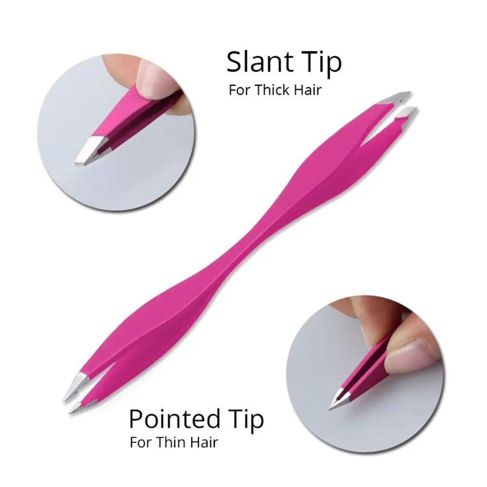 1 pz per Maquiagem Beauty Extension ciglia Pincet Double Ends pinzette per sopracciglia pinzette pinzette strumenti per il trucco