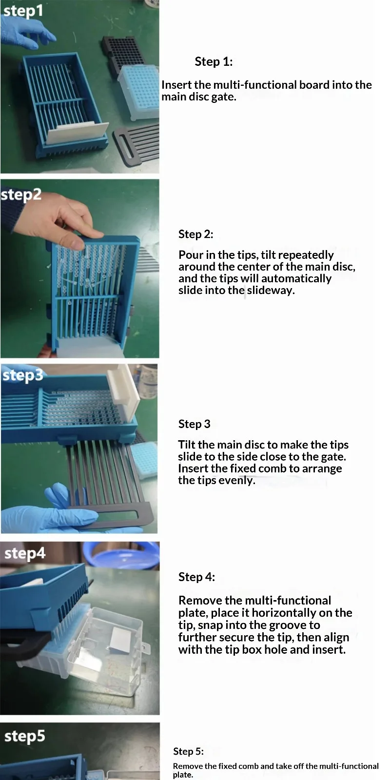Lab Pipette Tip Loader - Quick Installation Tool for Pipette Tips Box Filling