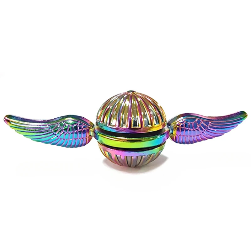 Golden Snitch Fidget Spinner Metal antystresowy żyroskop na czubku palca obrót Kupidyn bączek zabawki dla dzieci dorośli autyzm ADHD