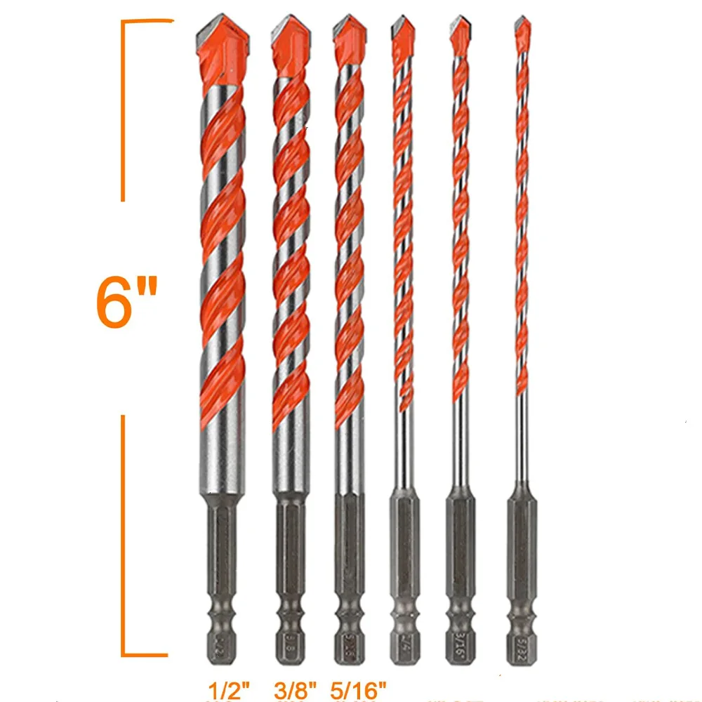 Hexagonal handle extended overlord drill, concrete cement marble electric drill, drilling triangular swivel overlord drill