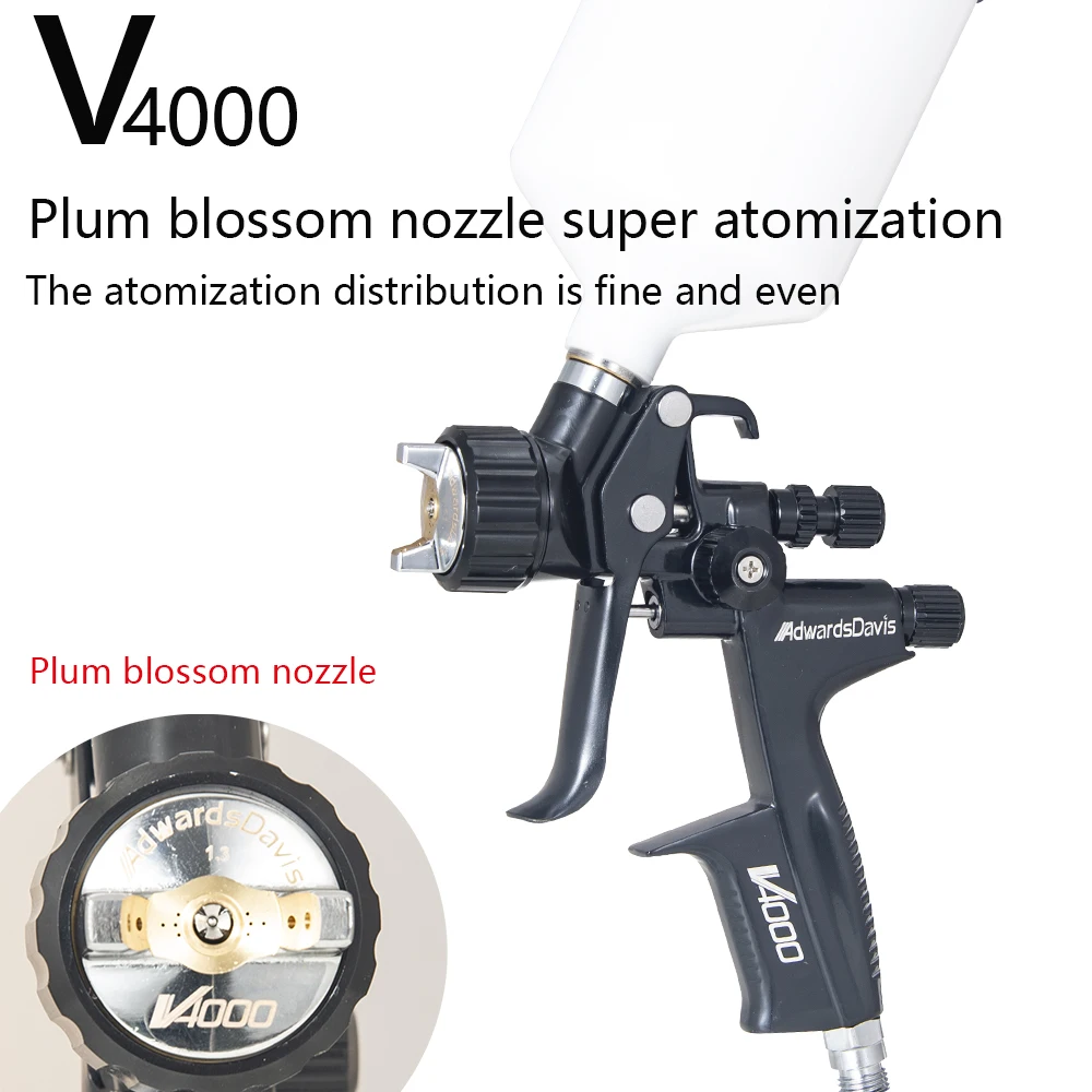 Car paint spray gun, high atomization, paint-saving spray bottle, plum blossom nozzle, oil-based, water-based special spray gun