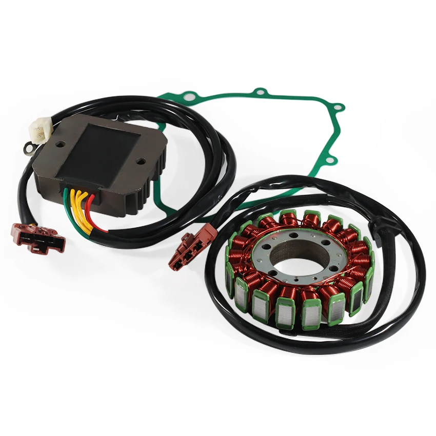 Motorcycle Stator Coil & Regulator Rectifier & Gasket Generator Cover Set For GasGas SM700 GasGas ES700 2022-2024