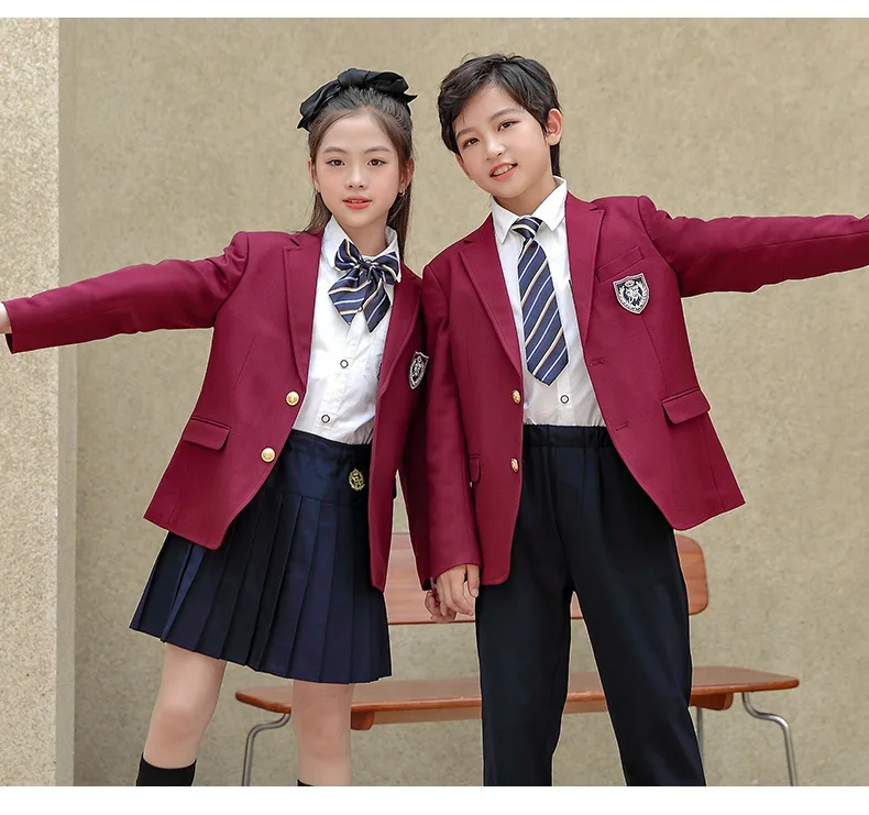 Spring and Autumn Children Unisex kindergarten school uniforms