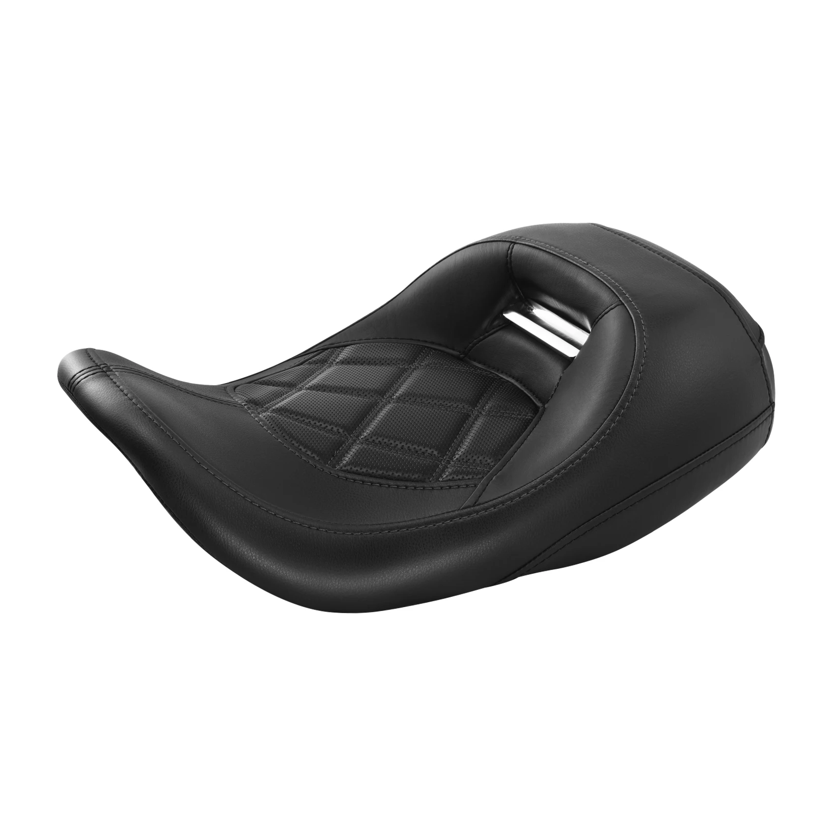 Black Solo Driver Seat For Harley Touring Street Glide Road Glide Baggers 2008-Up Motorcycle
