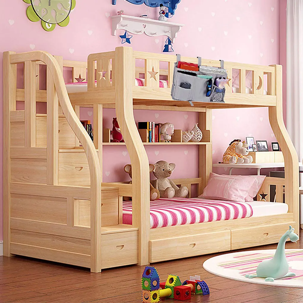 Space-saving Hanging Bed Organizer No Loose Thread Maximum Utilization Odorless Organiser Bunk Bed