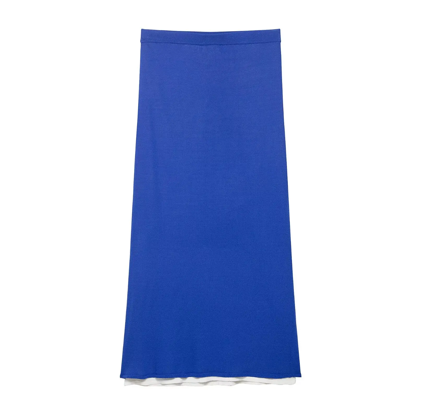 MYST&ZA2025夏新作 レディース エレガント ダブルニット バックレス ホルターネック トップス ストレートスカート付き