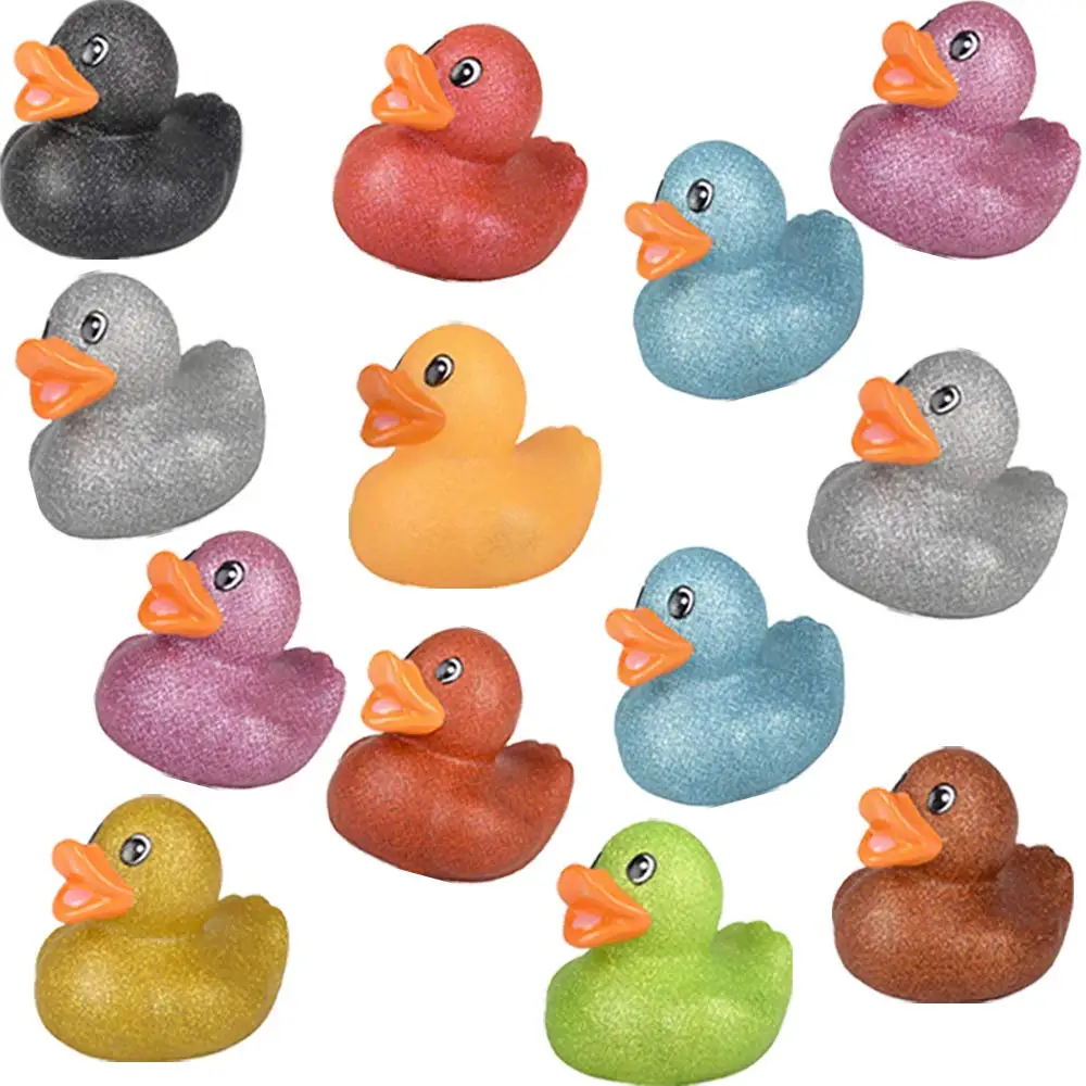 20PCS Glitter Rubber Duck Toy Assortment Duckies for Kids, Bath Birthday Gifts Baby Showers Summer Beach and Pool Activity, 2\