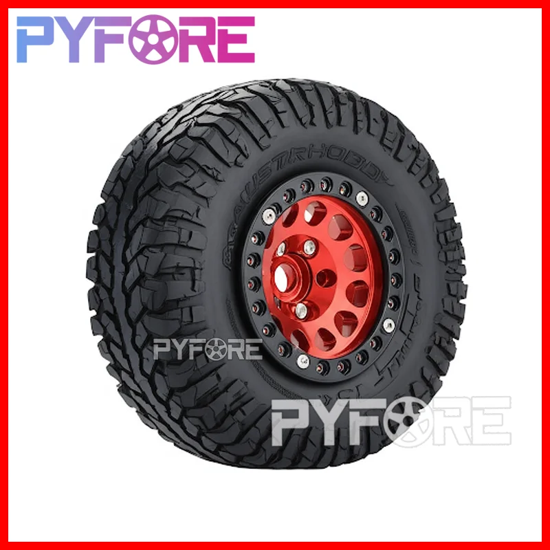 

PYFORE 4PCS RC Cars Metal Wheel Hub 1.9 Inch 120X45mm Climbing Tires for 1/10 RC Crawler Simulation Model Car Accessories