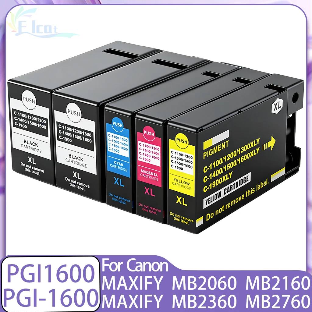 PGI-1600XL PGI-1600 PGI1600 PGI1600XL Ink Cartridge Compatible For Canon MAXIFY MB2060 MB2160 MB2360 MB2760 Printer Cartridge