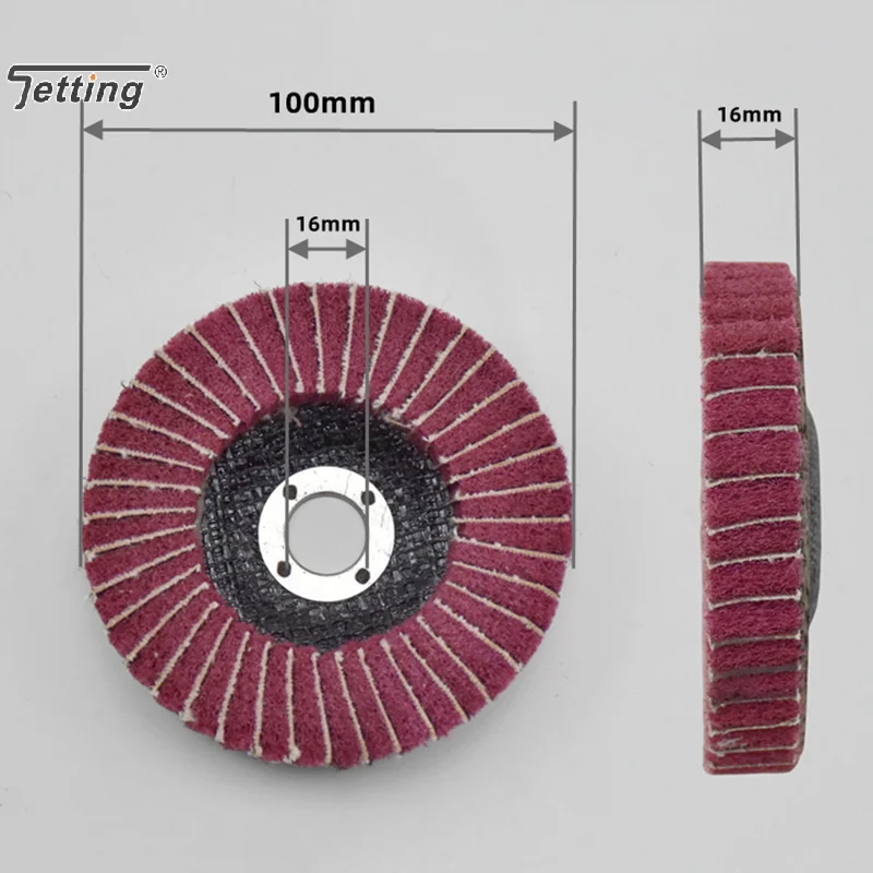 Mola da 100/115/125mm per smerigliatrice angolare disco per lucidatura con patta in fibra di nylon mola non tessuta da 5 pollici metallo legno