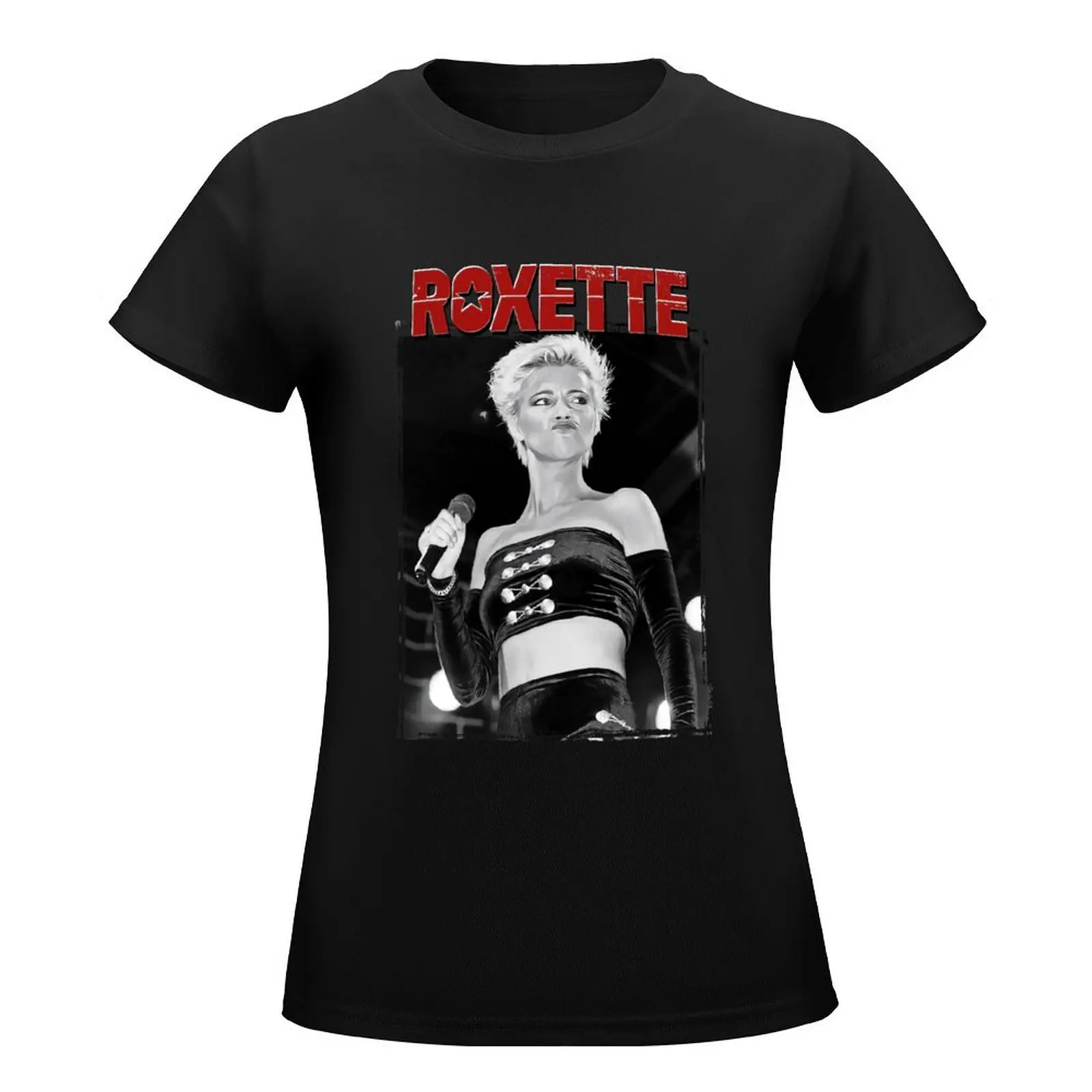 Retro Roxette 90S Decal Design From Altamont Records T-Shirt Blouse hippie clothes tight shirts for Women