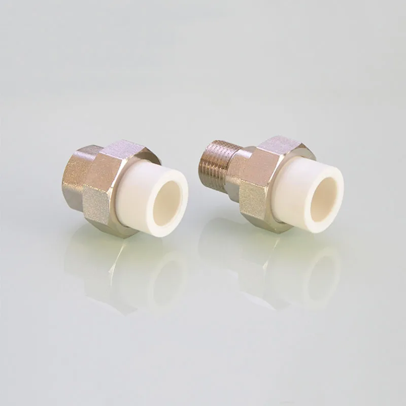 20/25mm PPR unione diritta 1/2 "3/4" femmina maschio filettatura connettore raccordo per tubo dell'acqua giunto adattatore in rame accessori Hot Melt