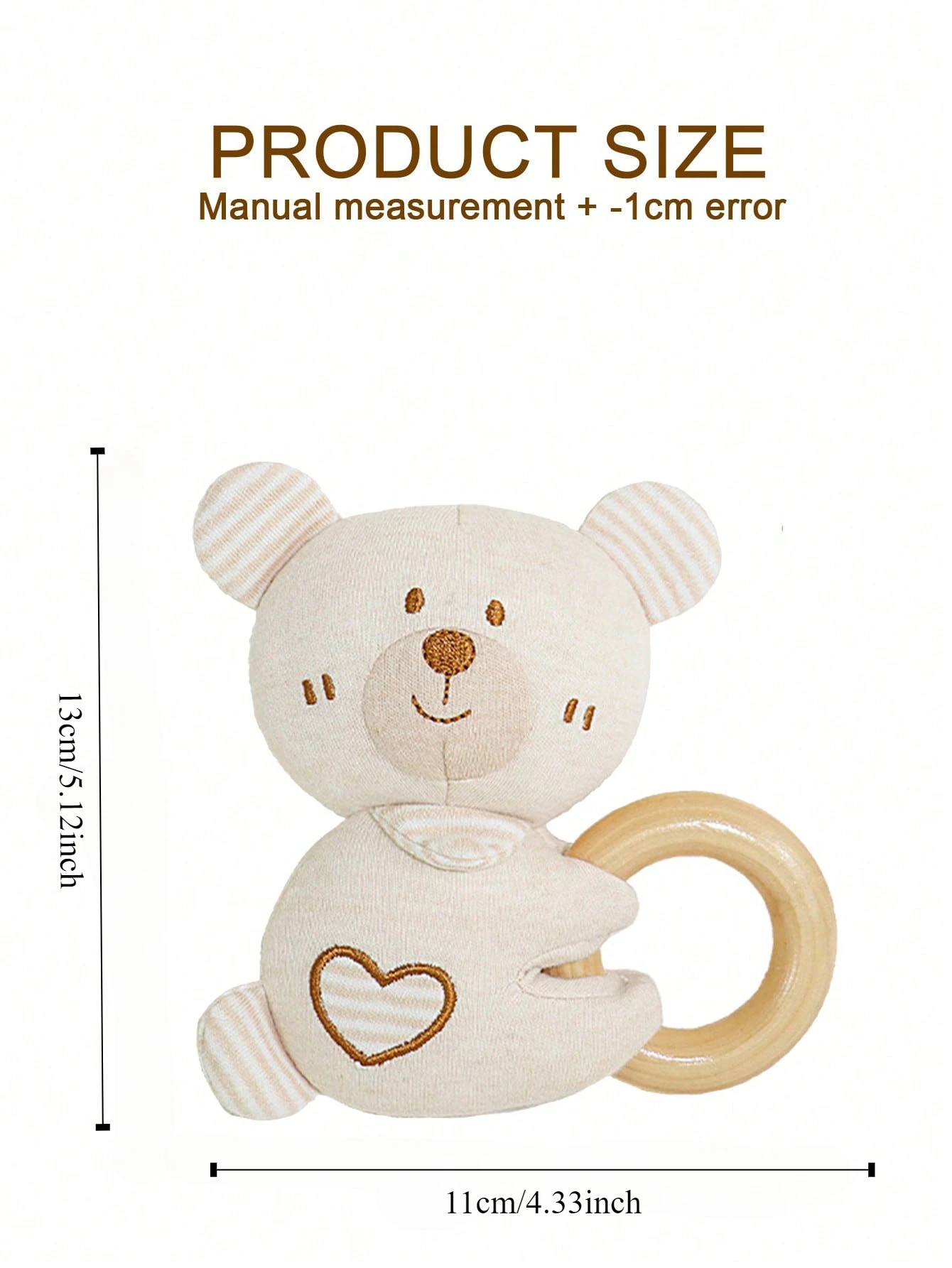 Anello per mano carino per bambini adatto per i giocattoli lenitivi neonatali dell'anello per le mani possono morsi il regalo di compleanno del bambino