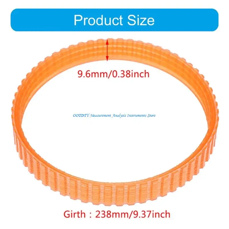367D Quiet Operation Power Tool Drive Belt for 1900B Planer 248mm Outer Length For Continuous Heavy Duty Work Use