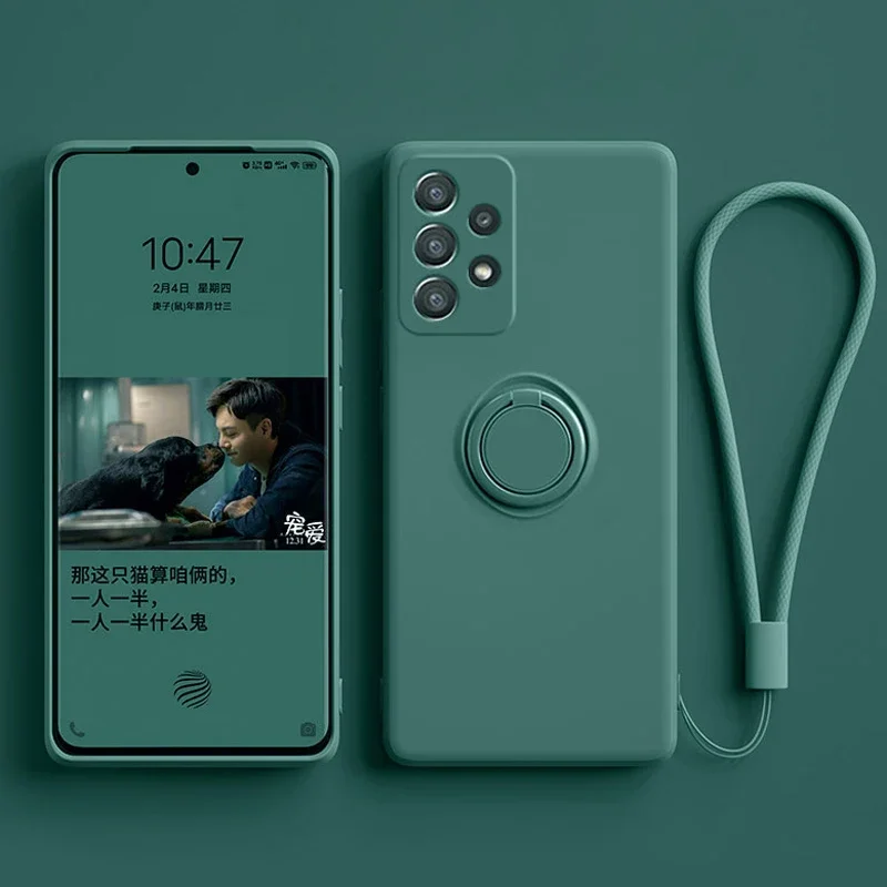 Custodia magnetica di lusso per Samsung Galaxy A52S A52 A53 5G S21 S20 FE S23 S22 Ultra S10 Plus S Note 20 10 9 cover con supporto ad anello