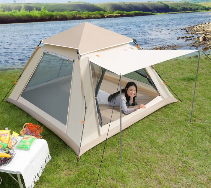 

Family Use Big Size Outdoor Hiking Tent Large Double Layer Waterproof Cabin Instant Camping Tents for Outdoor Picnic Camping