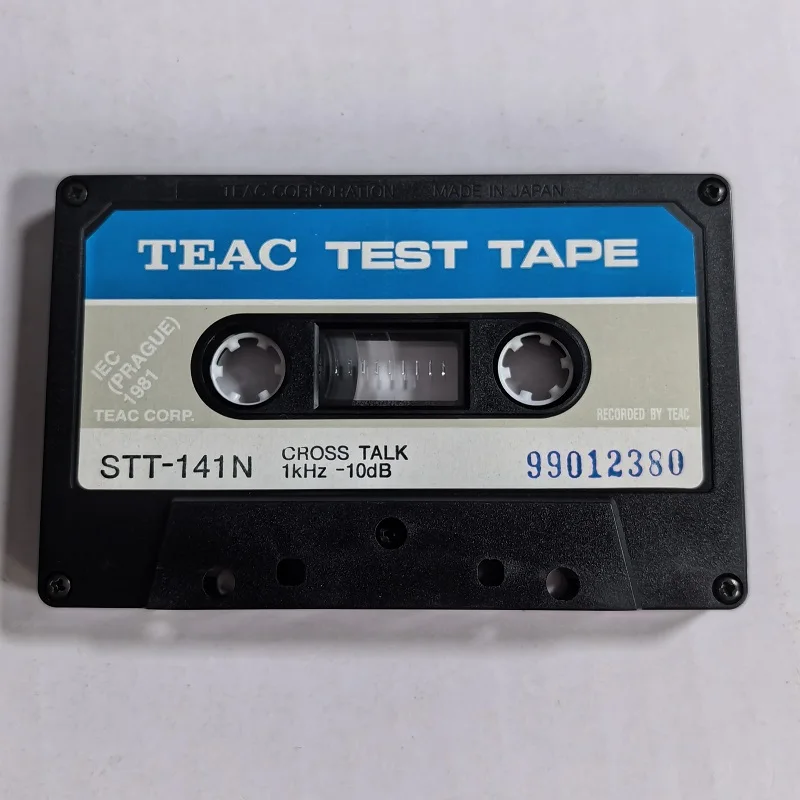 

TEAC TEST TAPE STT-141N CROSS TALK 1K-10DB Crosstalk/Channel,Separation Check