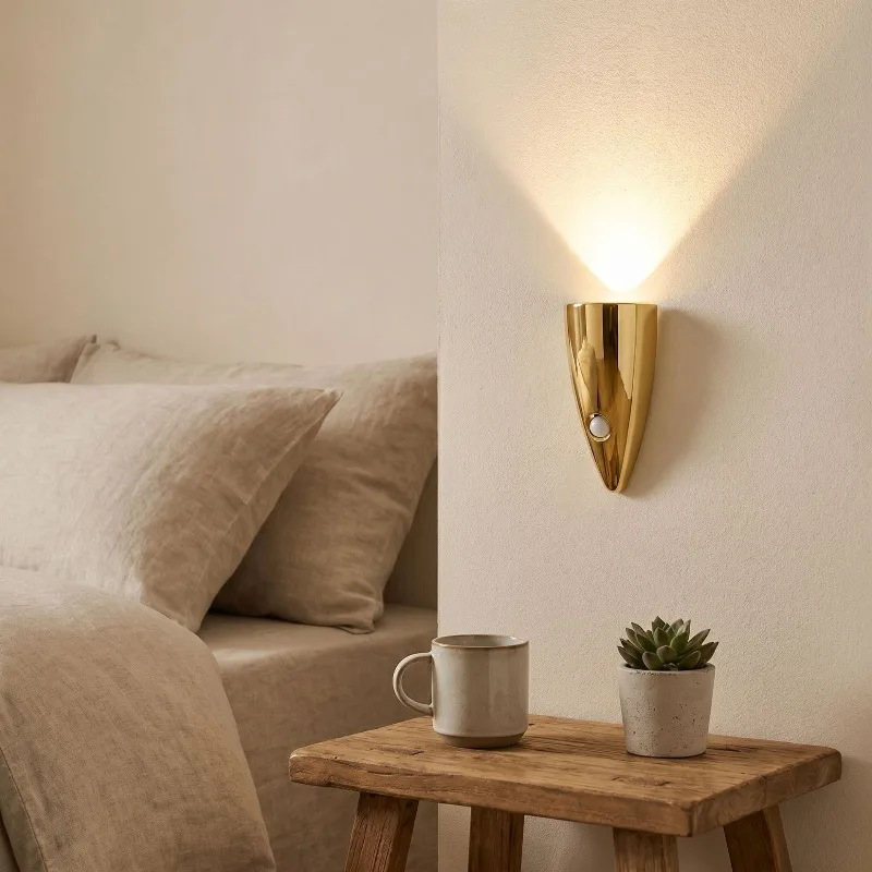 Hourglass Wall Lamps Night Light Human Body Induction No Wiring Magnetic Suction Base Special Dimming Indoor LED Sconces Fixture
