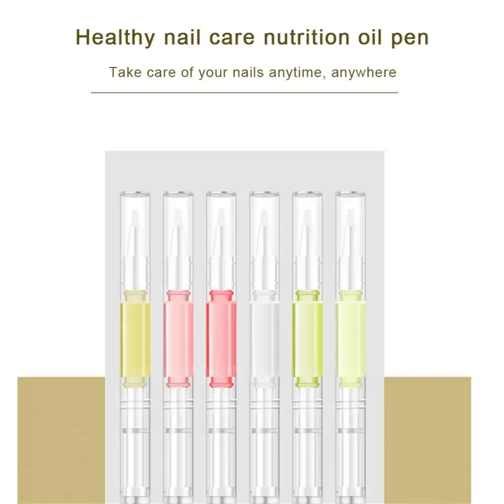 Heallor Taste Nail Nutrition Oil Pen Prevent Agnail Nail Treatments Oil Cuticle Oil Fruit Smells Nourish Skin Softener Care Tool