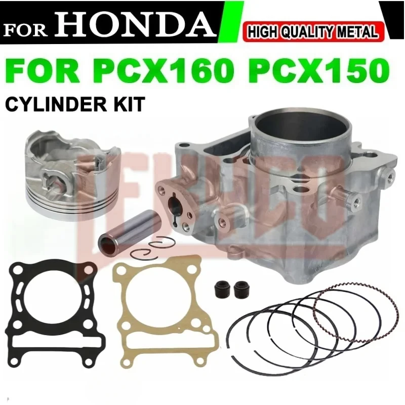 Motorcycle Accessory 62mm Engine Cylinder Kit Motor for HONDA PCX160 PCX150 WW150AM WW150N SH150 ABS VARIO160 CLICK160 Motoblock