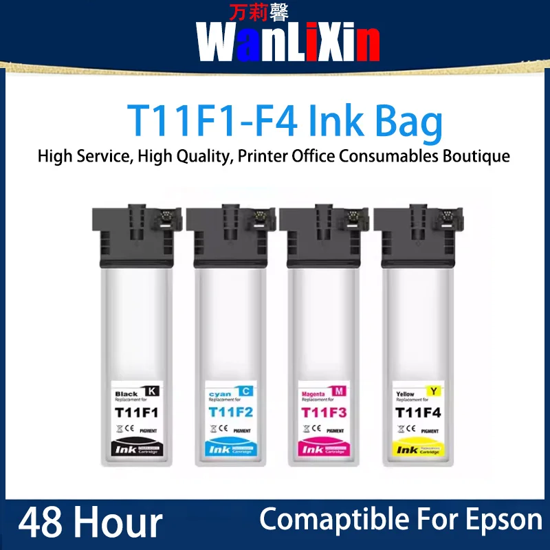 

1 piece T11F1 T11F2 T11F3 T11F4 Ink Bag Compatible For Eposn WF-C5390WF-C5390A WF-C5890WF-C5890A Printer