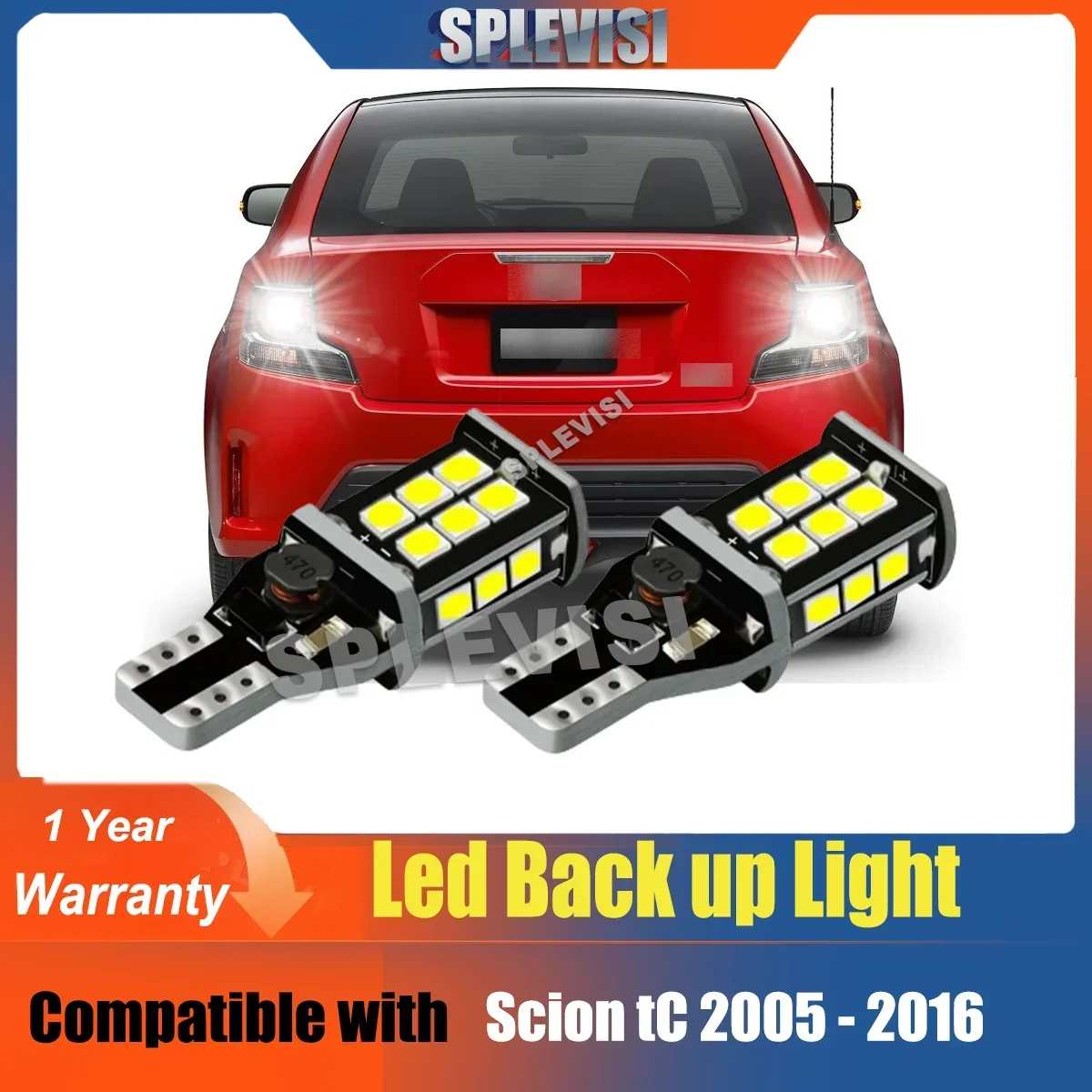 

T15 921 Reverse Light Bulb Kit HID Xenon White For Scion tC 2005 2006 200 72008 2009 2010 2011 2012 2013 2014 2015 2016