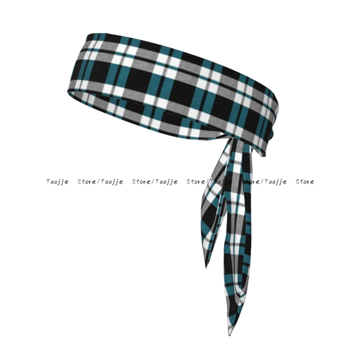 

Tartan Plaid Pattern Bandanas Hairband Head Tie Sports Headband for Running Tennis Karate Athletics Brief Style