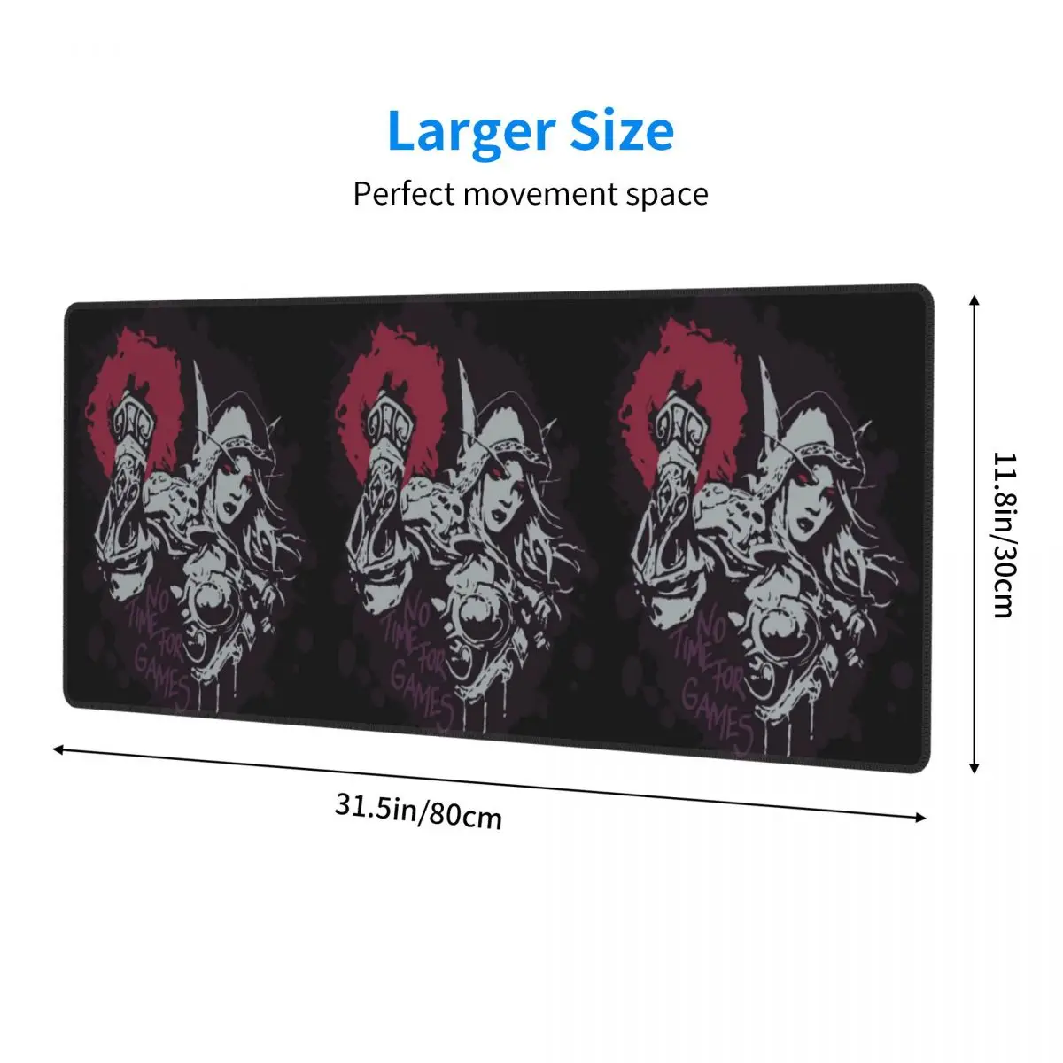 Large Mouse Pad Sylvanas Has No Time For Games Classic Gamer PC Laptop Mats Keyboard Carpet Computer Gaming Office Desk Mat