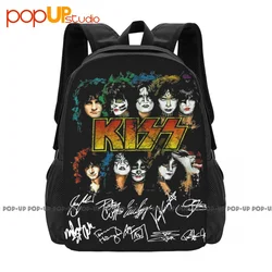 Kiss Band End Of The Road Farewell Tour 2019 01 Backpack Large Capacity Hot Beach Bag Storage Bag Outdoor Running